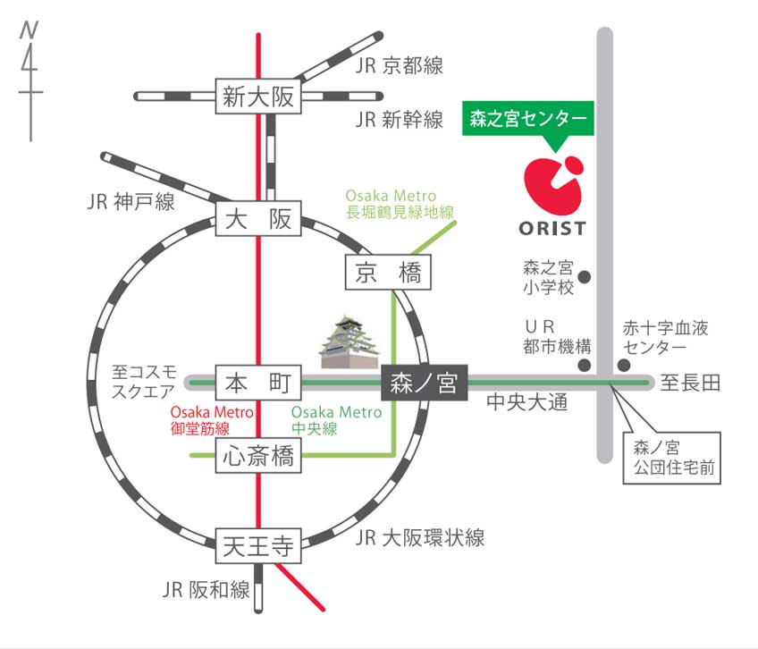 森之宮センター地図
